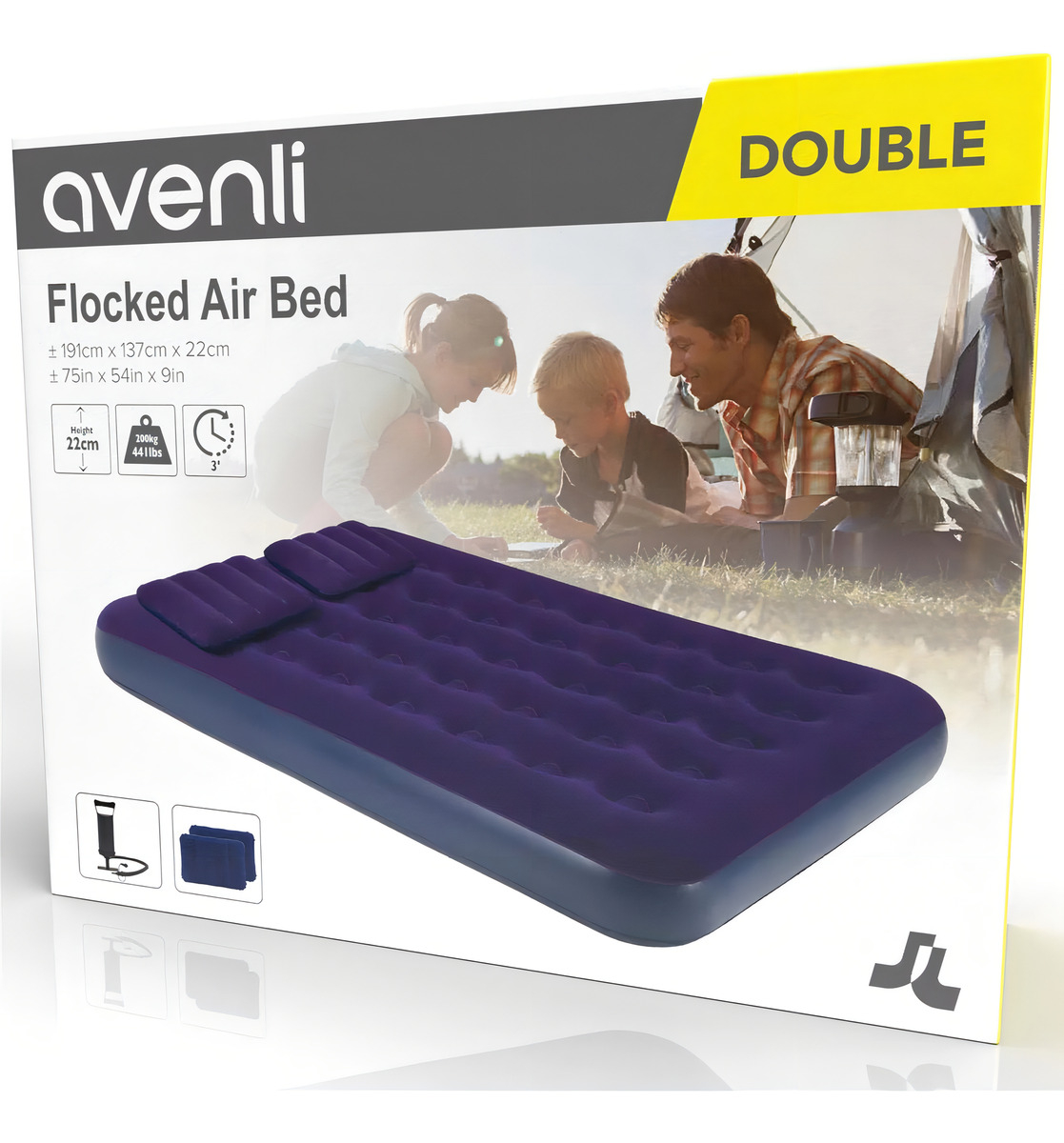 Colchon Broksol Inflable 2 Plaza + Almohada + Inflador - Imagen 5