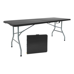 Mesa Plegable Exterior Picnic 180cm Color Negro Gardenlife