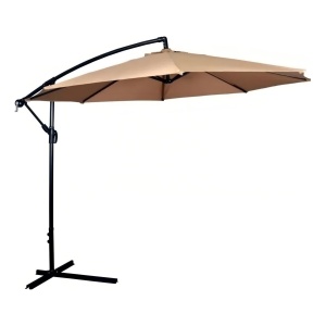 Sombrilla Lateral De Pie Jardin - Color Crema O Verde Color Beige