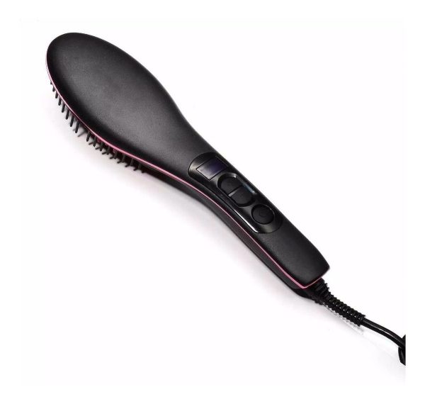 Peine Cepillo Alisador A Calor Plancha Pelo Cabello Dama - Imagen 4