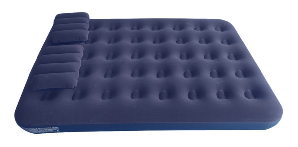 Colchon Broksol Inflable 2 Plaza + Almohada + Inflador