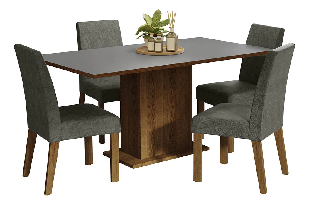 Juego De Living Comedor 4 Silla + Mesa Rectangular - Mweb - Imagen 2