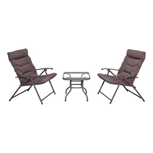 Juego De Jardin Y Balcon 3 Piezas Acqua Pf Estructura Marrón Claro