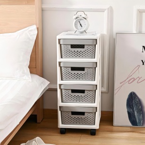 Cajonera Organizadora Almacenamiento 4 Cajones Ruedas