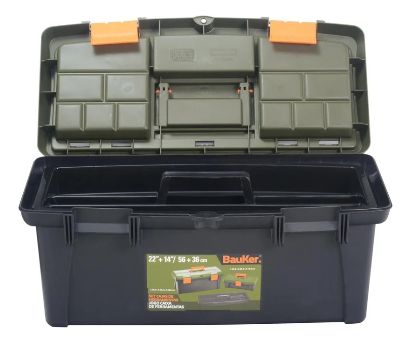 Set 2 Cajas Herramientas Organizadoras Bauker - Muebles Web - Imagen 4