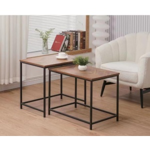 Set Mesas Ratonas Industrial - Muebles Web Madera