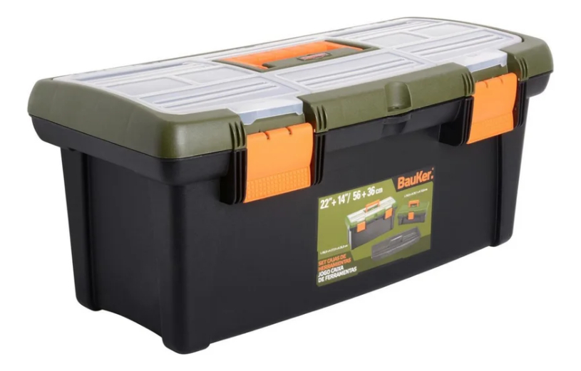 Set 2 Cajas Herramientas Organizadoras Bauker - Muebles Web - Imagen 2