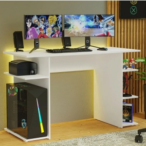 Escritorio Para Pc Mesa De Computadora Gamer - Muebles Web Blanco