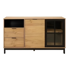 Rack De Tv Modular Living Comedor 2 Puertas Madera Maciza