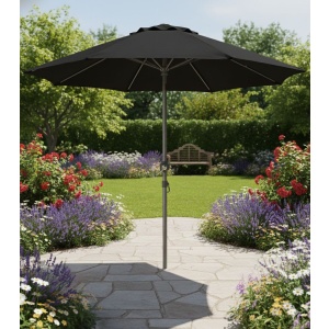 Sombrilla Playa Jardin Con Manivela - Estilo Malla Sombra