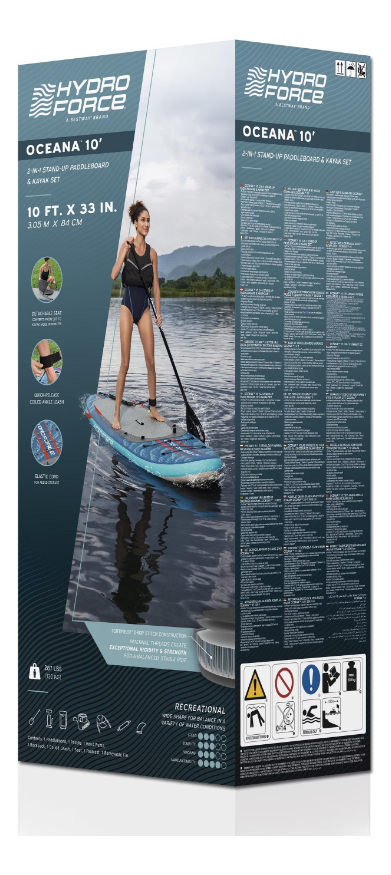 Tabla De Stand Up Paddle + Remo Kayak Oceana Bestway - Mweb - Imagen 7