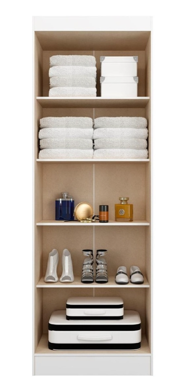 Biblioteca - Estantería - Zapatera - Ropero Armario Multiuso - Blanco/Demolición - Imagen 3