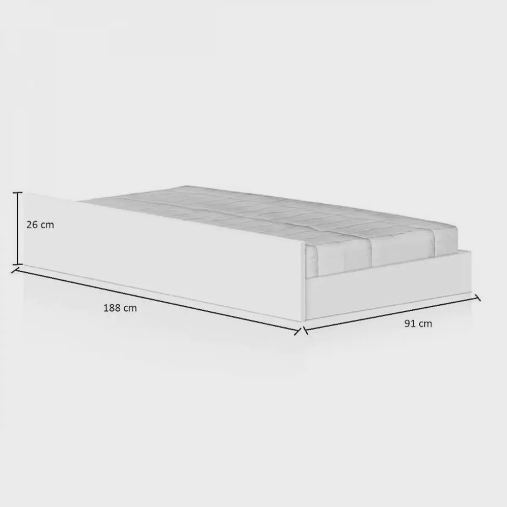 Cama Marinera Premium + Baul + Cajones + Repisa + Respaldo - Blanco - Imagen 2