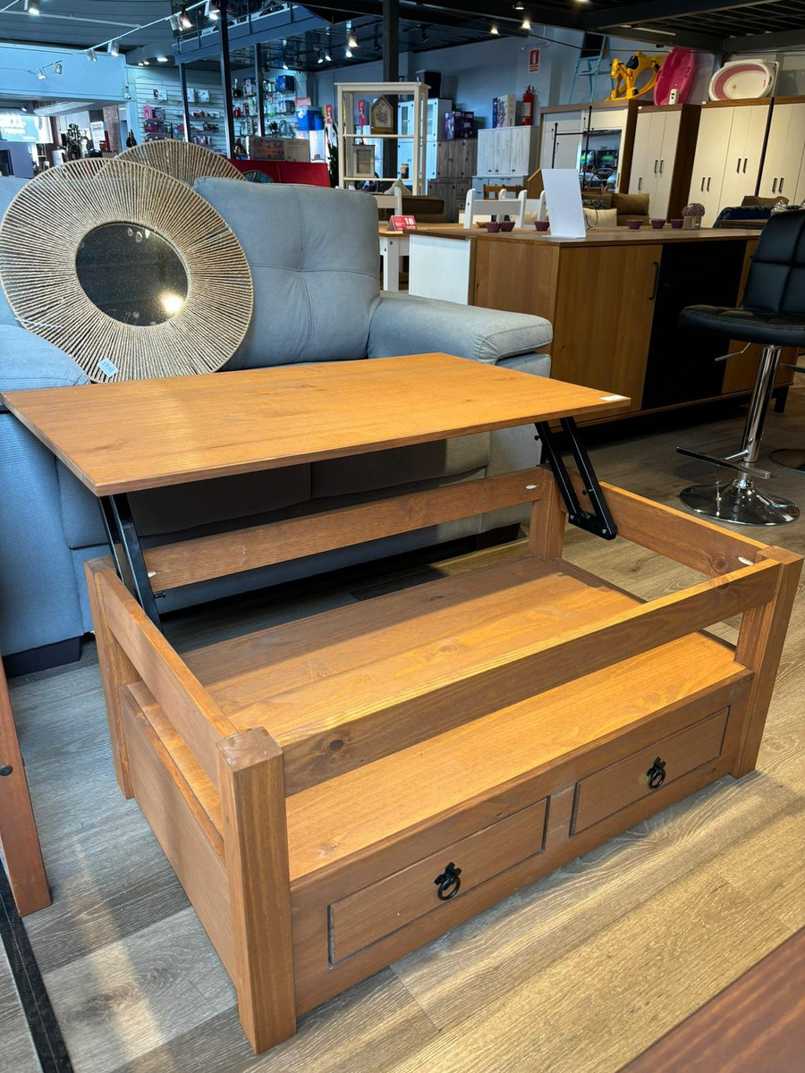 Mesa Ratona - Auxiliar -linea Mexicana Madera Maciza - Rústico - Imagen 2