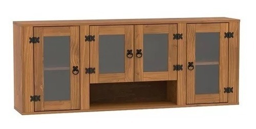 Mueble Aéreo - 4 Puertas - Linea Mexicana Madera Maciza - Rústico