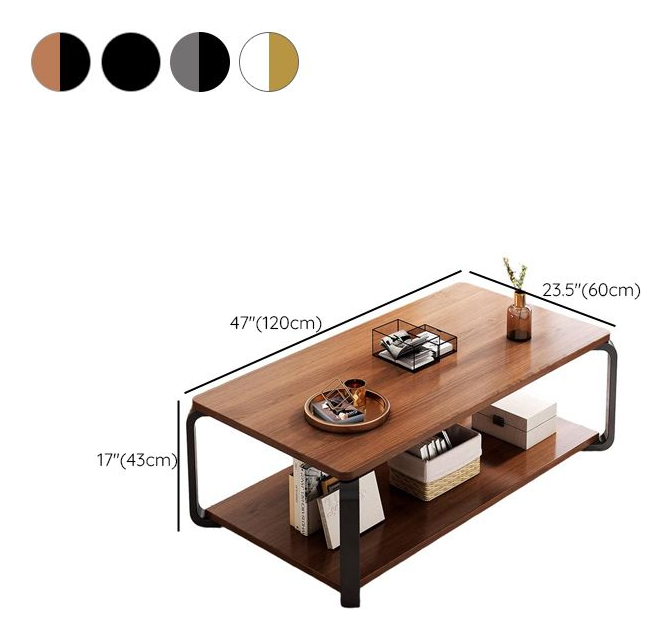 Mesa Ratona Central Living Estilo Industrial - - Imagen 3