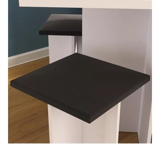 Juego Comedor 4 Sillas - Mesa + Banquetas - Desayunador - Blanco - Imagen 4