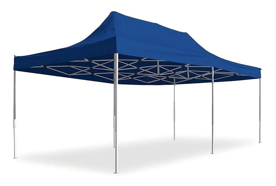 Gazebo 3x6 Mts Reforzado Impermeable C/ Filtro - - Azul