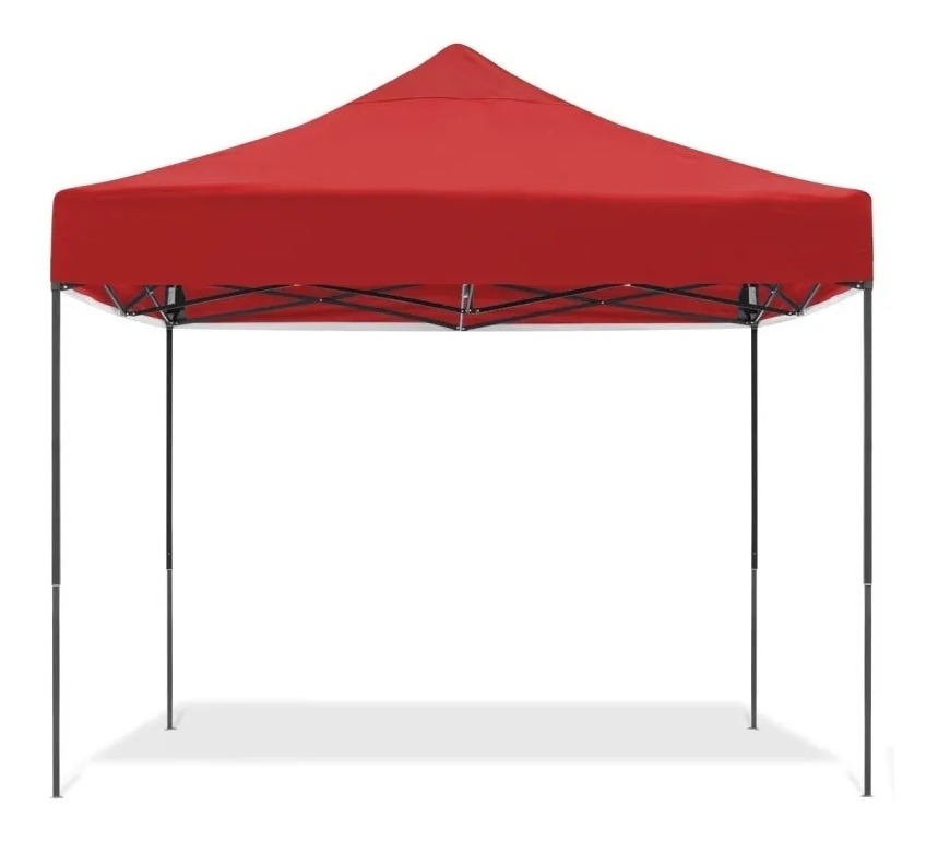 Gazebo 3x3 Toldo Carpa - Autoarmable - Reforzado - Mweb - Bordó