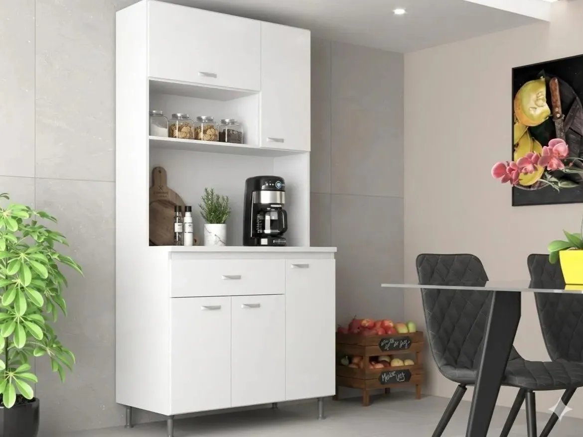Mueble De Cocina Alacena Multiuso Armario 5 Puertas - Imagen 2